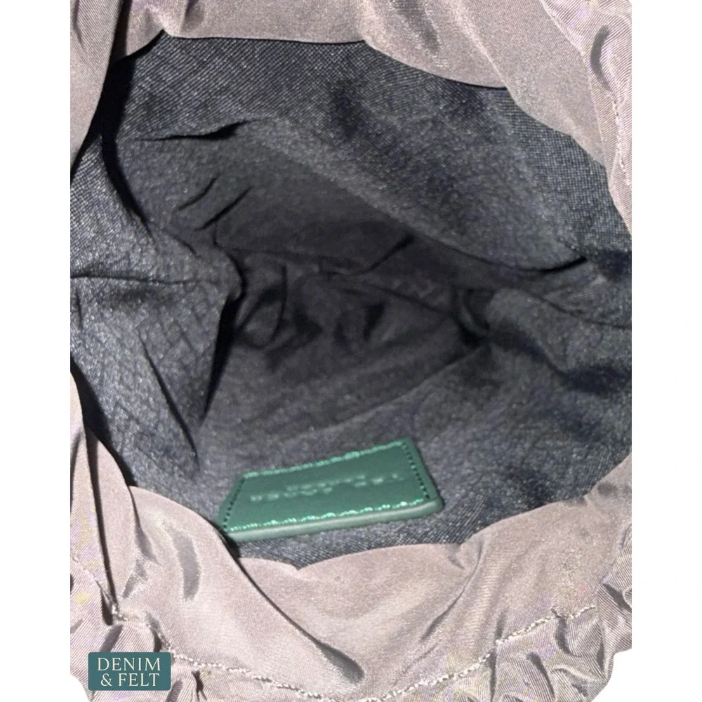 NEW Ted Baker Sage Gray Nylon Drawstring Crossbody Bag Utility Travel Festival